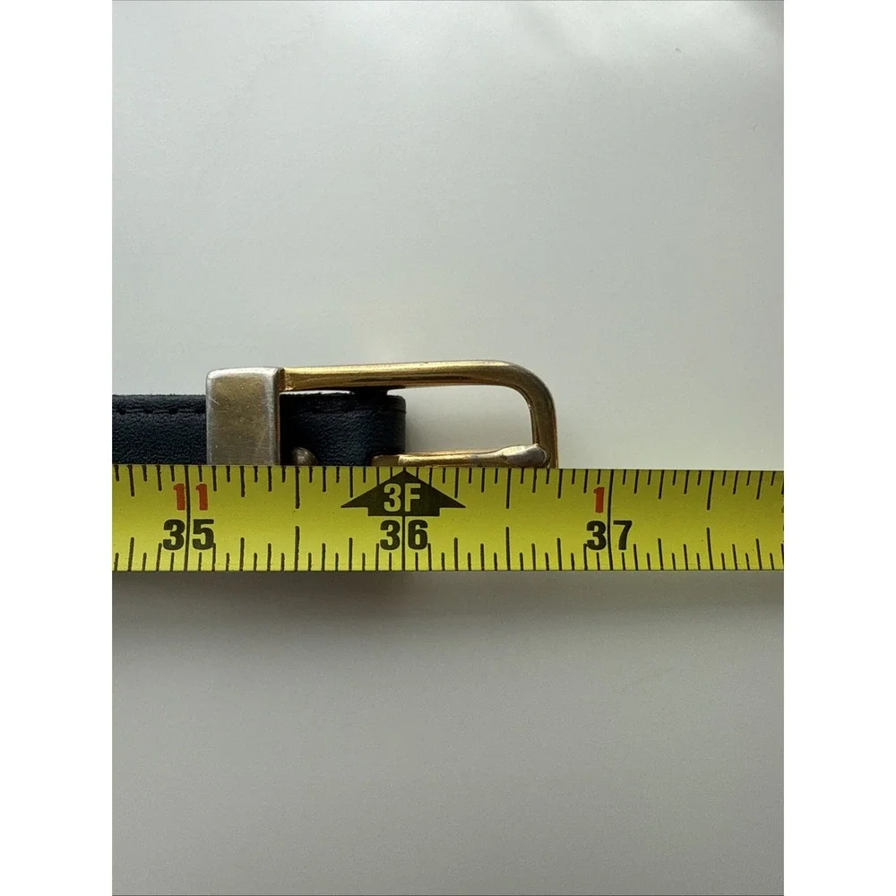 Vintage Cipriani Full Grain Leather Navy Belt